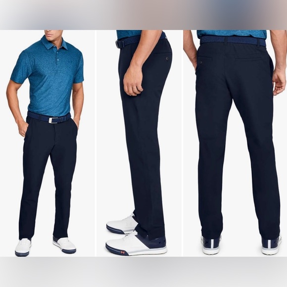 Under Armour Other - NEW Men’s Under Armour Match Play Coldgear Infrared Blue Golf Pants Size 32/32